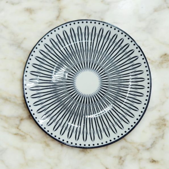 PLATO DE CERAMICA PANDO CON DISEÑO LLANO